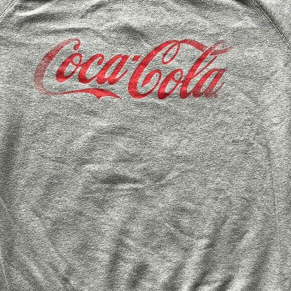 Coca Cola Gray Womens Medium Cotton Blend Long Sleeve Sweatshirt - Picture 2 of 6